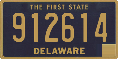 DE license plate 912614