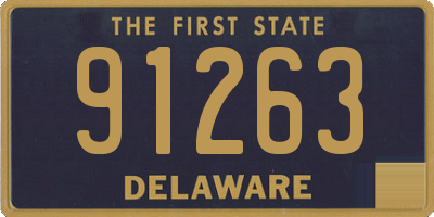 DE license plate 91263