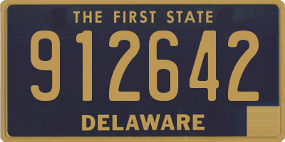 DE license plate 912642