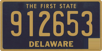 DE license plate 912653