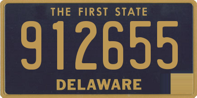 DE license plate 912655