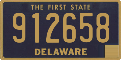DE license plate 912658