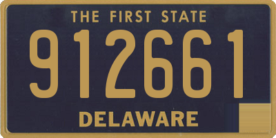 DE license plate 912661