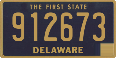 DE license plate 912673