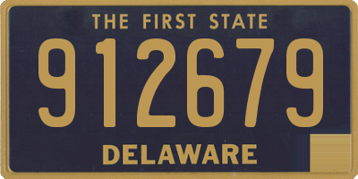 DE license plate 912679