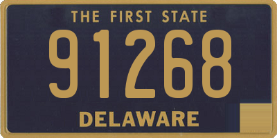 DE license plate 91268