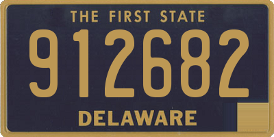 DE license plate 912682