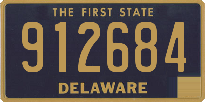 DE license plate 912684