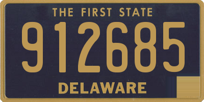 DE license plate 912685