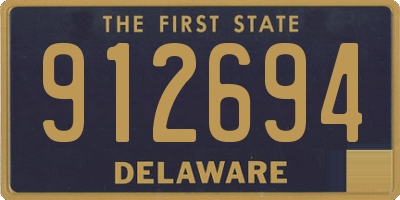 DE license plate 912694