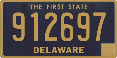 DE license plate 912697