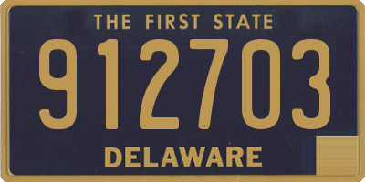DE license plate 912703