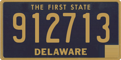 DE license plate 912713