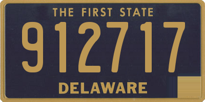 DE license plate 912717