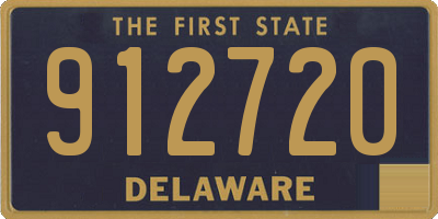 DE license plate 912720