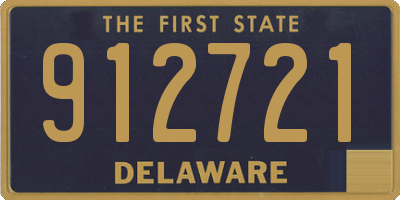 DE license plate 912721