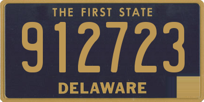DE license plate 912723