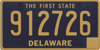 DE license plate 912726