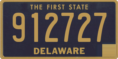 DE license plate 912727