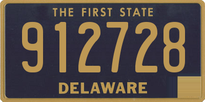 DE license plate 912728