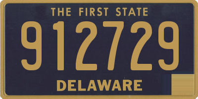 DE license plate 912729