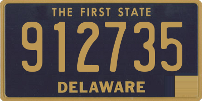 DE license plate 912735
