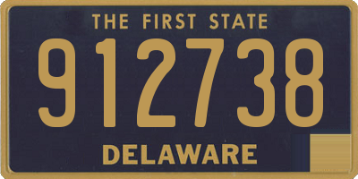 DE license plate 912738