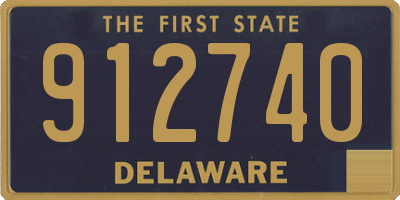 DE license plate 912740