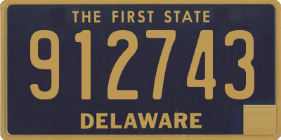 DE license plate 912743