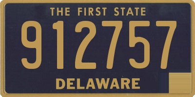 DE license plate 912757