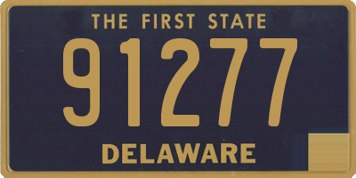 DE license plate 91277