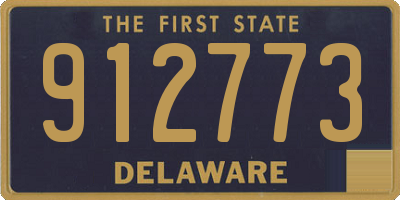DE license plate 912773