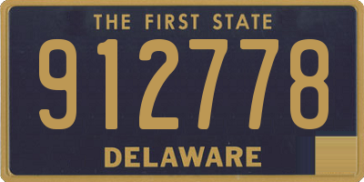 DE license plate 912778