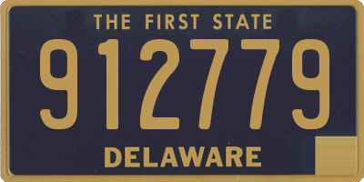 DE license plate 912779