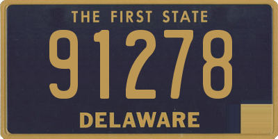 DE license plate 91278