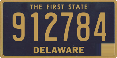 DE license plate 912784