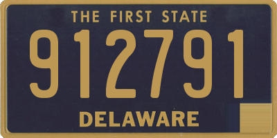 DE license plate 912791