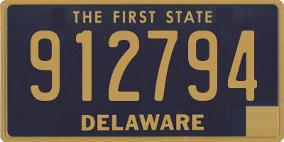DE license plate 912794