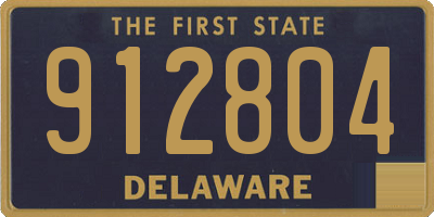 DE license plate 912804