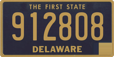 DE license plate 912808