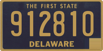 DE license plate 912810