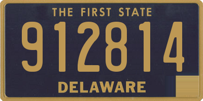 DE license plate 912814