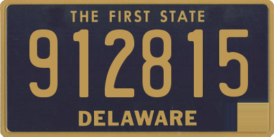 DE license plate 912815