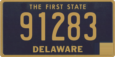 DE license plate 91283