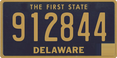 DE license plate 912844