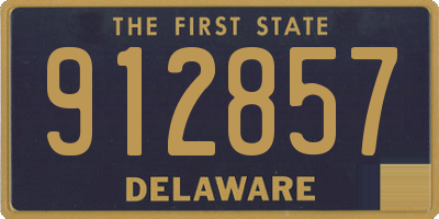 DE license plate 912857