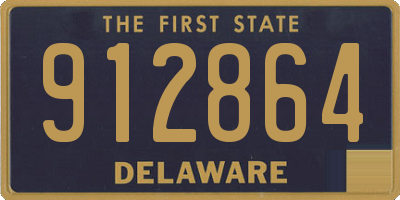 DE license plate 912864