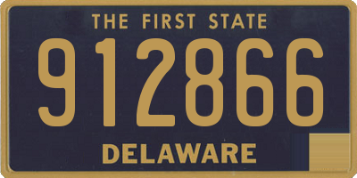DE license plate 912866