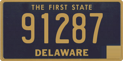 DE license plate 91287
