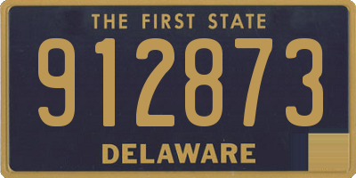 DE license plate 912873